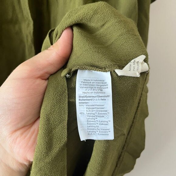 Madewell Green Babydoll Mini Dress Size XXL - Picture 4 of 8
